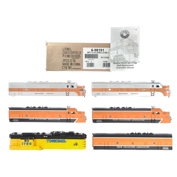 (6) Lionel Assorted Train Shells