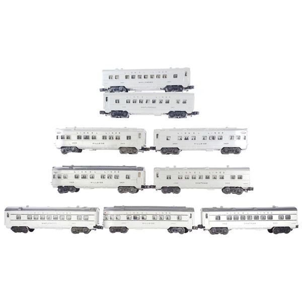 (9) Lionel Lines Assorted Cars