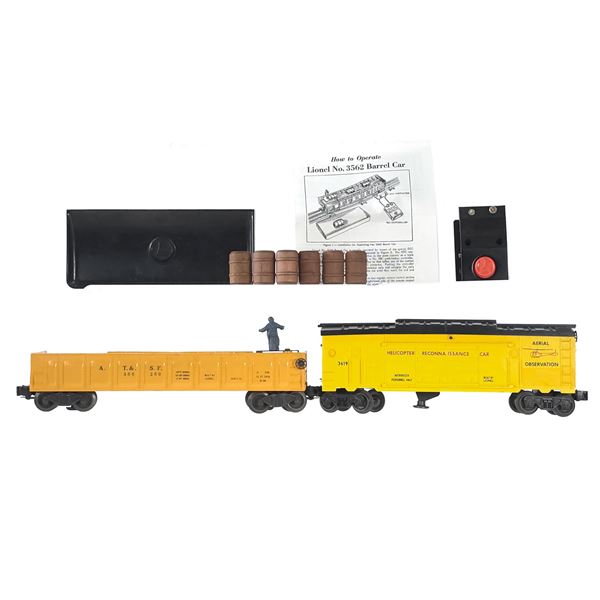 (2) 356250 Barrel Car Complete 3691 Helicopter Car Complete