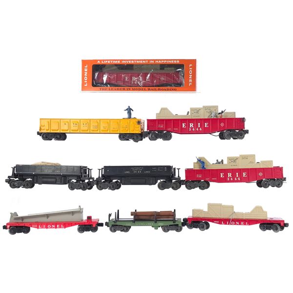 (9) Lionel Assorted Cargo Cars
