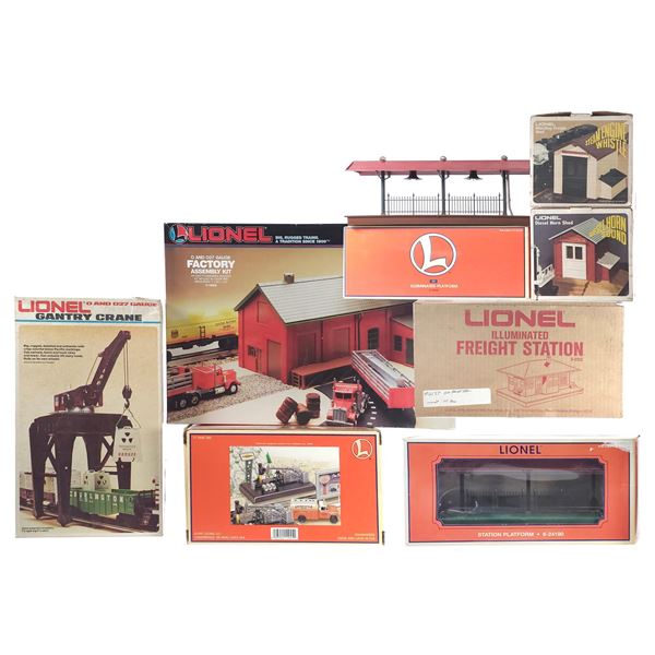 (8) Lionel Assorted Playsets Boxed