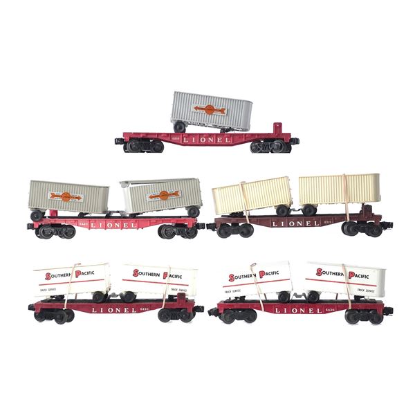 (5) Lionel Flatbed Semi Haulers