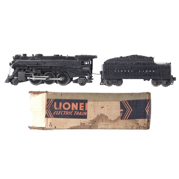 Lionel 255E Steam Locomotive & Tender Boxed