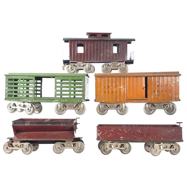 (5) Assorted Lionel Tin Freight Cars