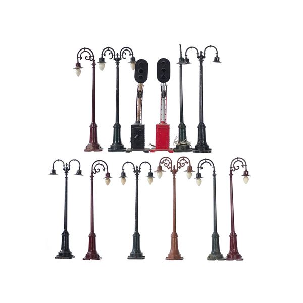 (12) Prewar Standard Lionel Lamp Posts