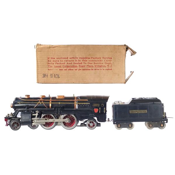 Lionel No. 392 Engine with 384W Tender Boxed