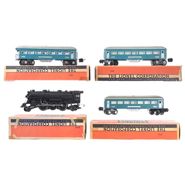 (4) Lionel No. 224E Locomotive with Cars Boxed