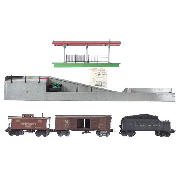 Lionel Assorted Buildings & Train Cars