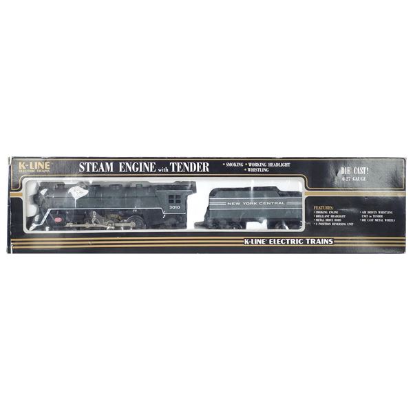K-Line K-3010 NYC Steam Engine with Tender Boxed