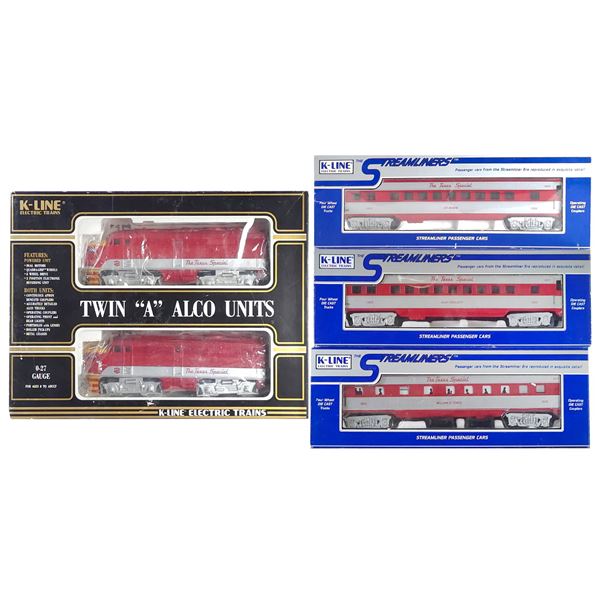 (4) K-Line Texas Special Trains Boxed