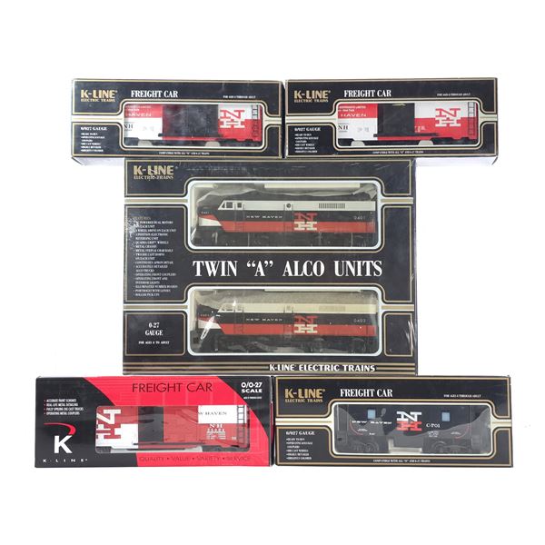 (5) K-Line New Haven Trains Boxed