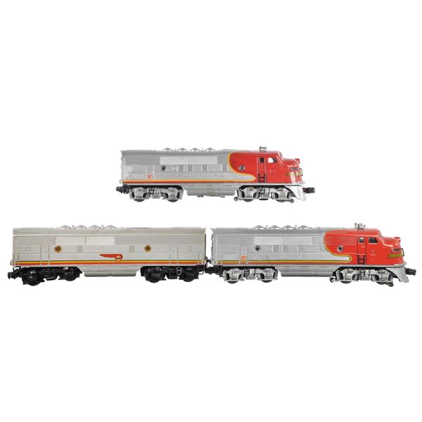 (3) Lionel 2343 Santa Fe Units