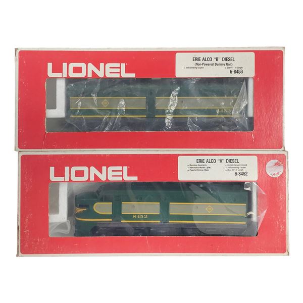 (2) Lionel Erie Alco Diesel Boxed