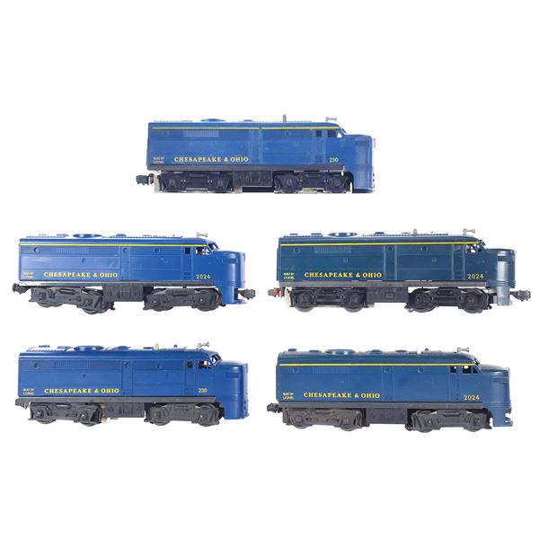 (5) Lionel Chesapeake & Ohio Assorted Engines