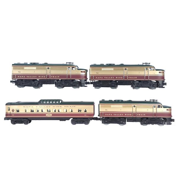 (4) Lionel Napa Valley Wine Trains Assorted