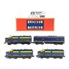 Image 1 : (4) Lionel Santa Fe Assorted Blue & Yellow