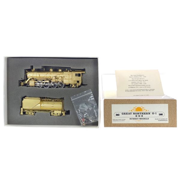 (2) BRASS Great Northern Sunset Models HO Locomotive and Tender