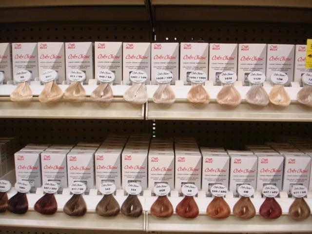 Wella color charm hair color, assorted colors