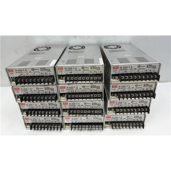 Lot of (12) Mean Well #S-350-7.5 Power Supplies