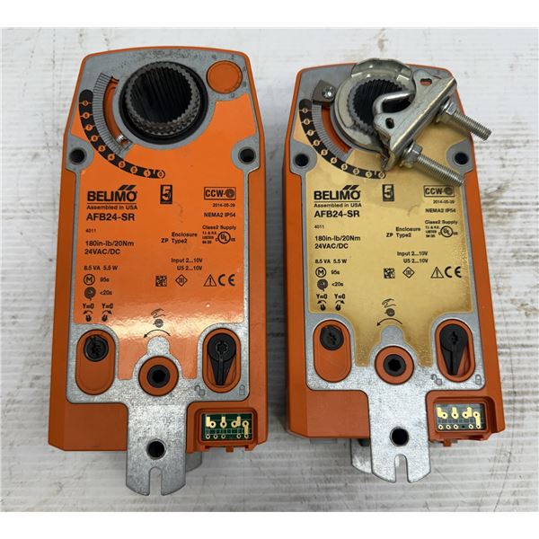 (2) Belimo #AFB24-SR Actuators