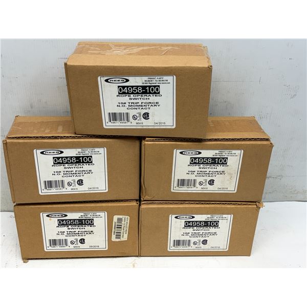 (5) REES #04958-100 Rope Operated Switches