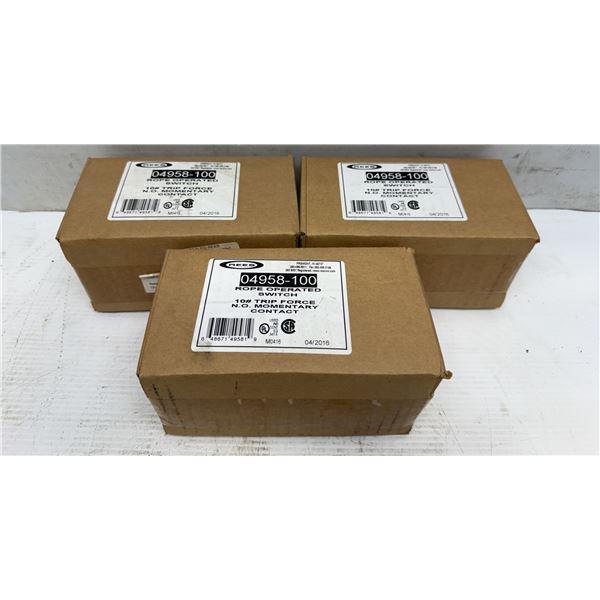 (3) REES #04958-100 Rope Operated Switches