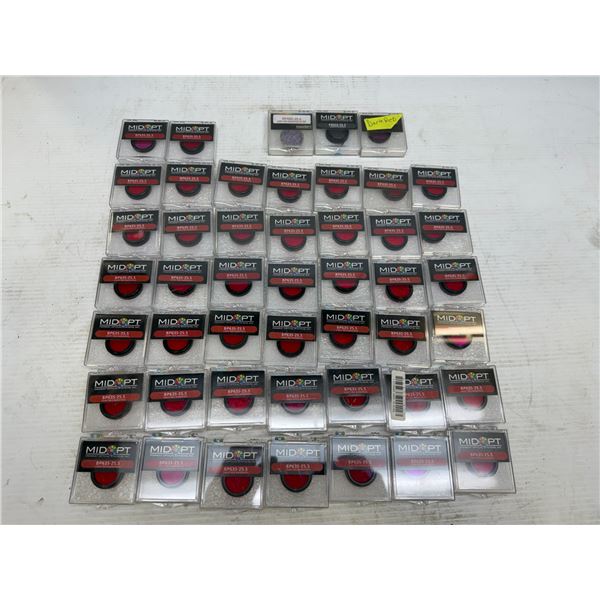 Lot of Midwest Optical Systems #BP635-25.5 Light Red Bandpass