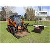 Image 1 : TOYOTA SDK 7 SKID STEER W/ CAB, GRAPPLE, SCOOP, & FORKS BRACKET - WORKS!