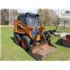 Image 2 : TOYOTA SDK 7 SKID STEER W/ CAB, GRAPPLE, SCOOP, & FORKS BRACKET - WORKS!