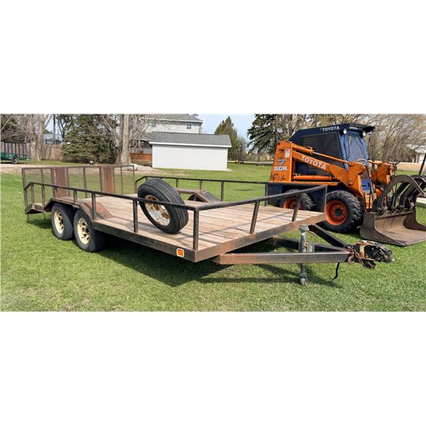 TRAILER, 14-FT 5-IN X 6-FT 2-IN - WITH TITLE! SOLID CONSTRUCTION!