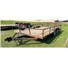 Image 3 : TRAILER, 14-FT 5-IN X 6-FT 2-IN - WITH TITLE! SOLID CONSTRUCTION!
