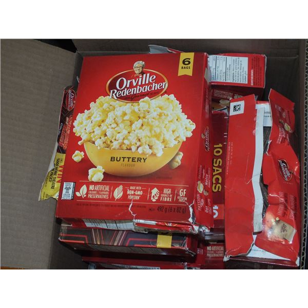 Box of Orville Redenbacher Butter Microwave Popcorn
