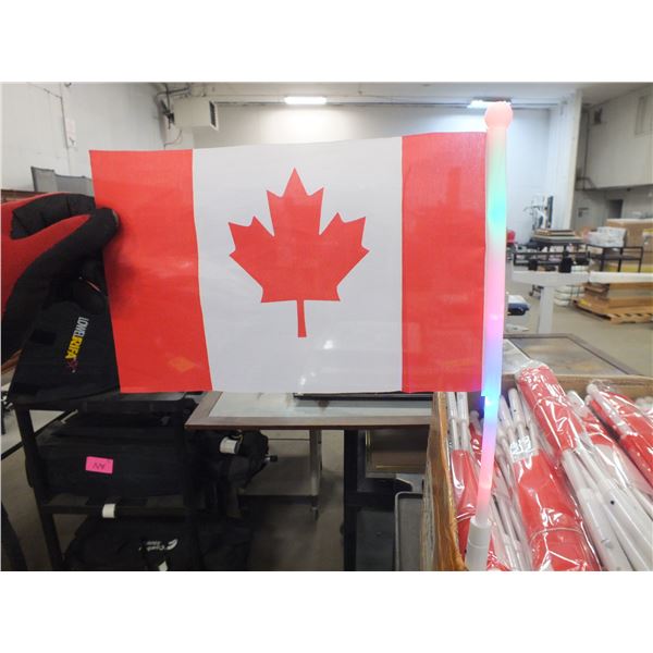 10 Battery Powered Hand Held Canadian Flags