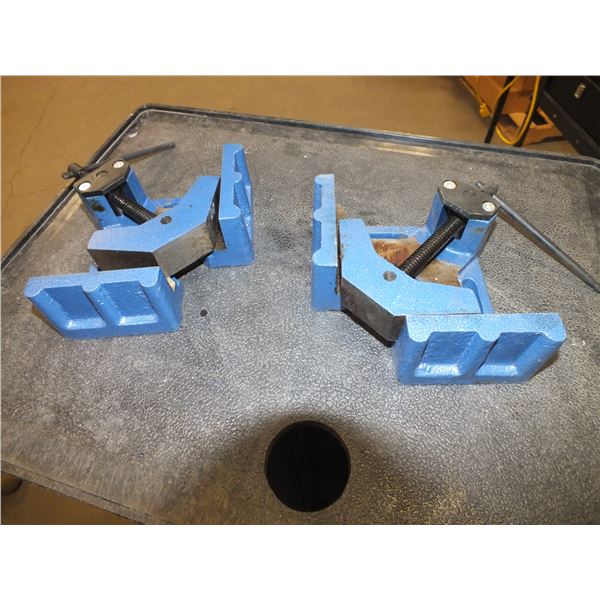 Two Vise Clamps & 2 Ton Hydraulic Jack