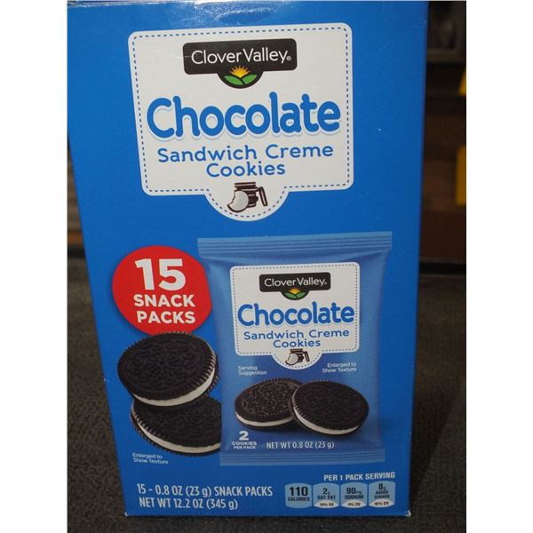 1 Case Of 6 Boxes Of Chocolate Sandwich Creme Cookies
