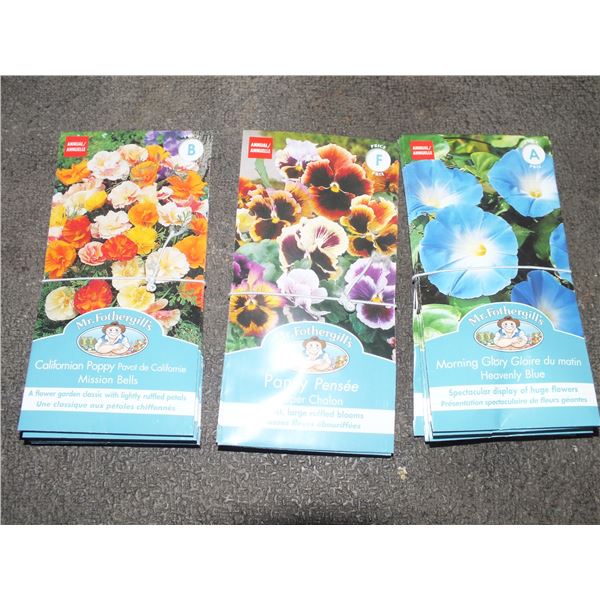 15 Packs Of Flower Seeds