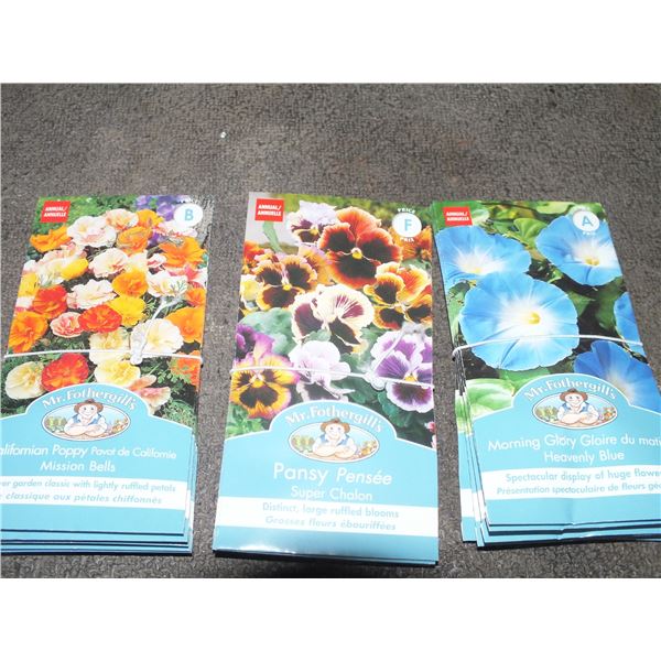 15 Packs Of Flower Seeds