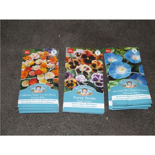 15 Packs Of Flower Seeds