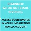 Image 1 : WE DO NOT EMAIL INVOICES