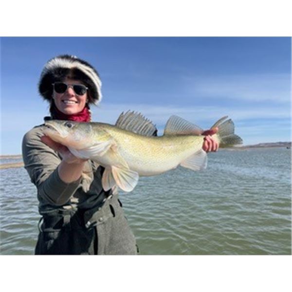 Trophy Walleye Fishing in North Dakota for Two Hunters