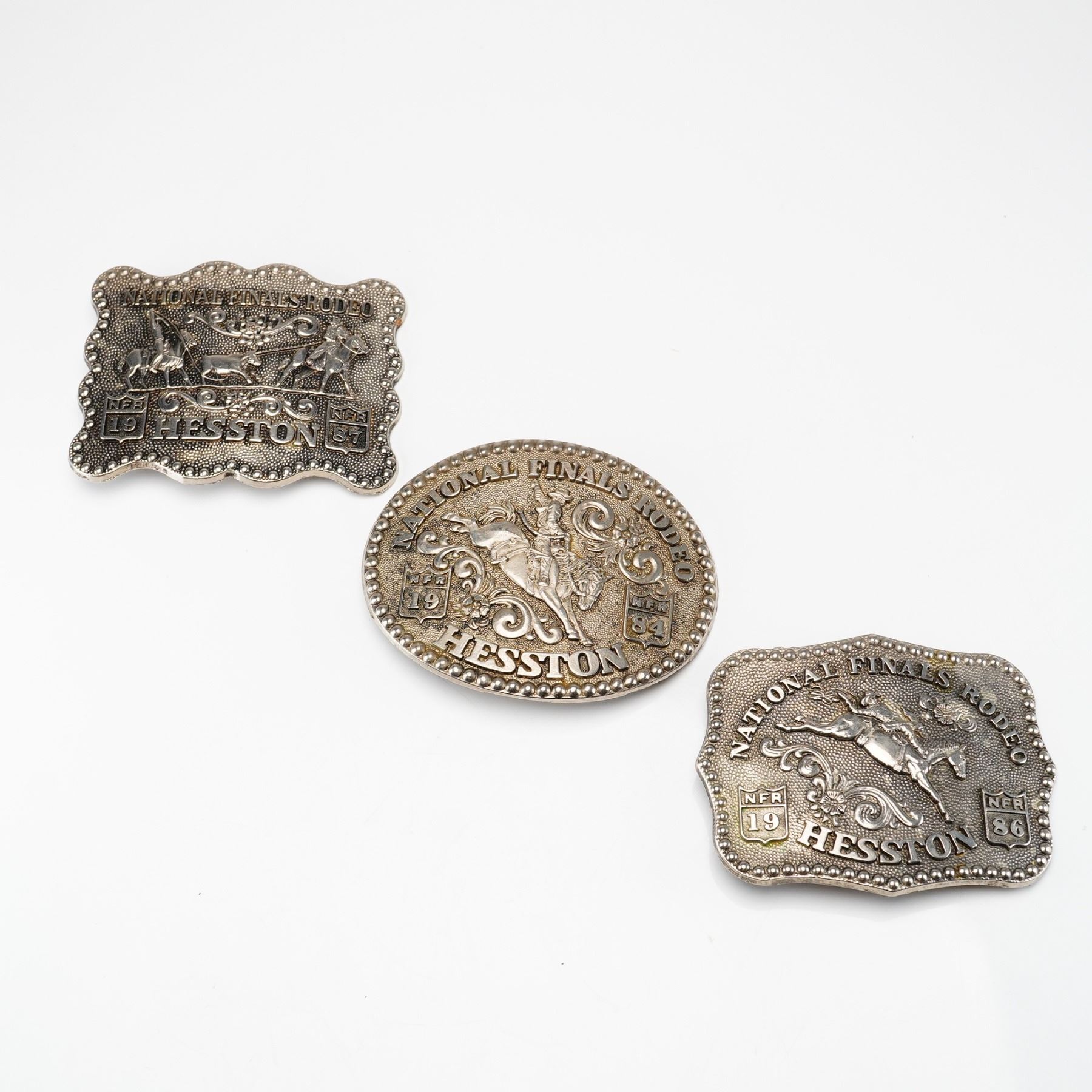 3pc Fred Fellows Limited Collectors Buckles Anniversary Series ...