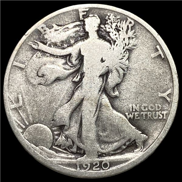 1920-D Silver Walking Liberty Half Dollar  NICELY CIRCULATED