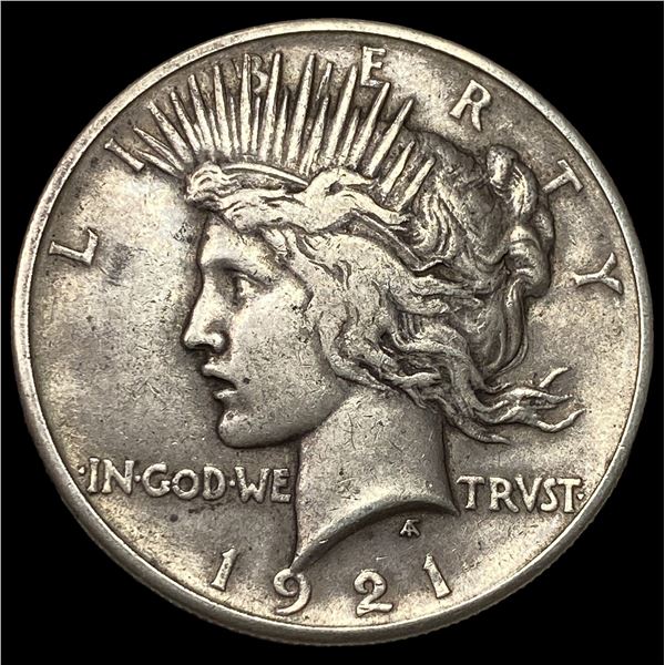 1921 Silver Peace Dollar NEARLY UNCIRCULATED