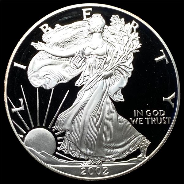 2002-W 1oz Silver American Eagle Proof GEM  PROOF