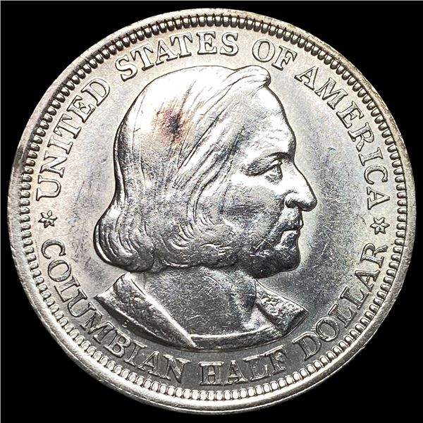 1893 Silver Columbian Expo Half Dollar  CLOSELY UNCIRCULATED