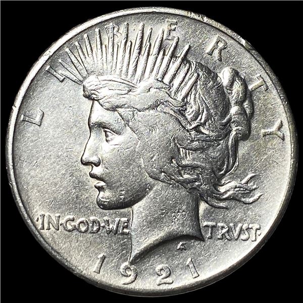 1921 Silver Peace Dollar NEARLY UNCIRCULATED