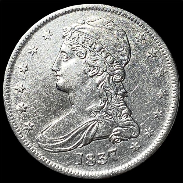 1837 Capped Bust Silver Half Dollar  UNCIRCULATED