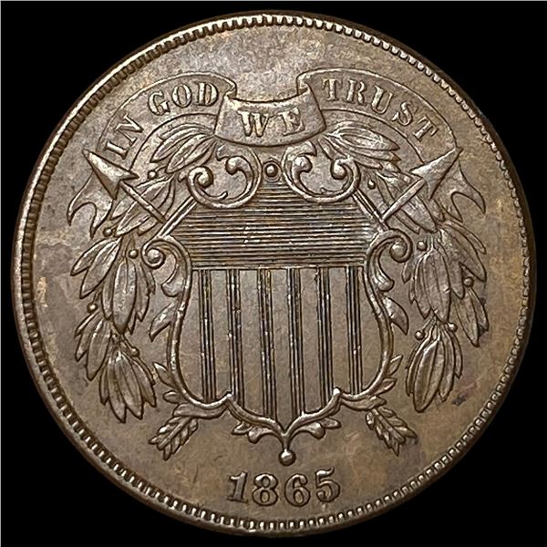 1865 Two-Cent Piece CLOSELY UNCIRCULATED