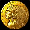 Image 1 : 1909 Indian Head Gold $2.5 Quarter Eagle  CHOICE AU