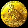 Image 2 : 1909 Indian Head Gold $2.5 Quarter Eagle  CHOICE AU